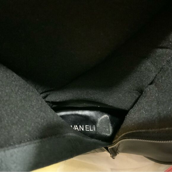 $295 Vaneli "radio Riding" Black Flat Quilted Leather Boot 9 S - Picture 12 of 12